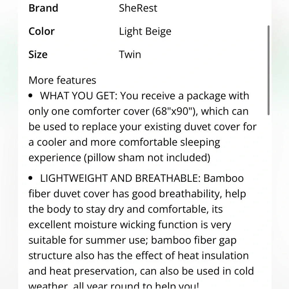 Ultimate Comfort Cooling Duvet Cover for Hot Sleepers